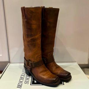 Frye 15R Leather Harness Boot